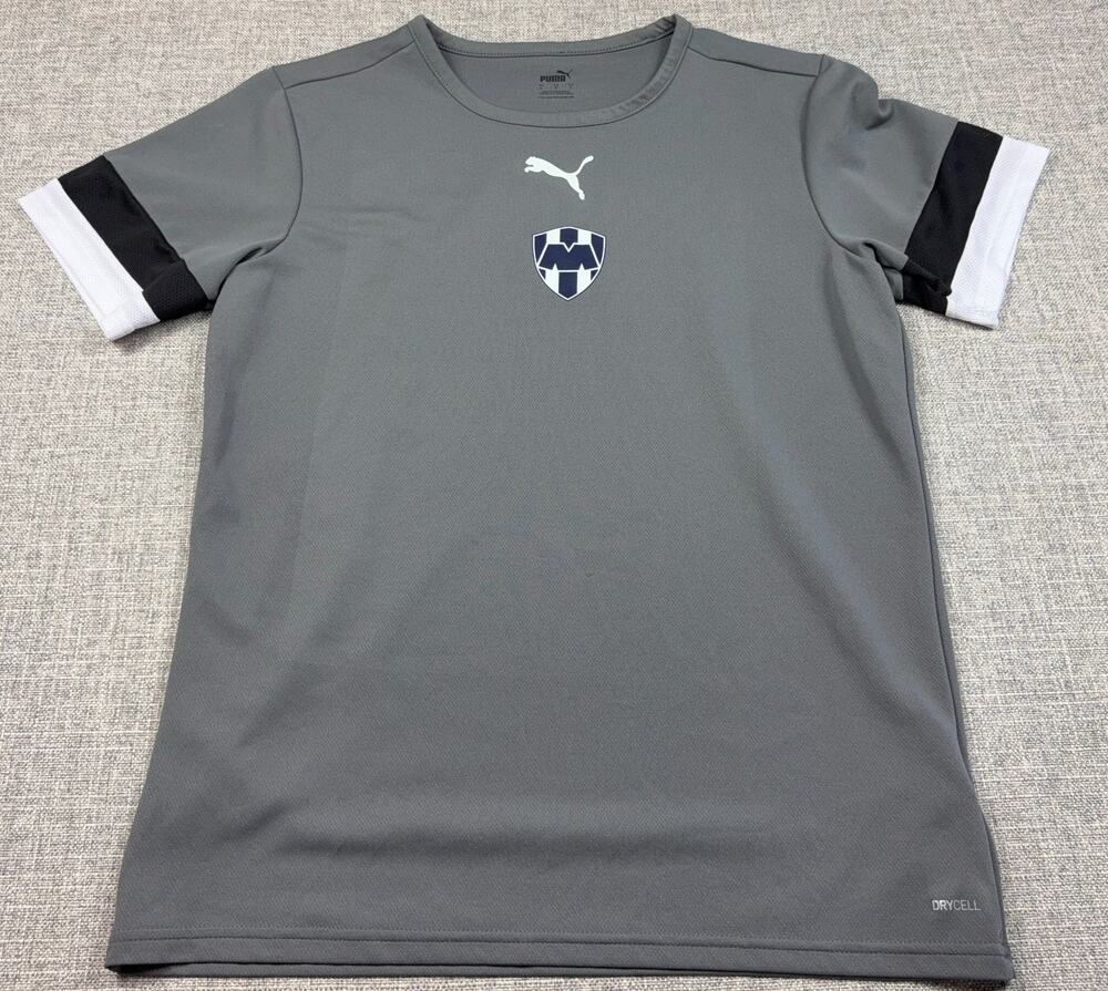Puma CF Monterrey Rayados Training Shirt Mens L Gray DryCELL Liga MX Soccer
